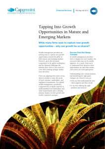 Tapping Into Growth Opportunities in Mature and Emerging Markets