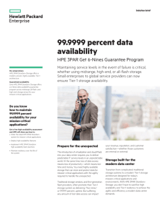 99.9999 percent data availability with HPE 3PAR Get 6