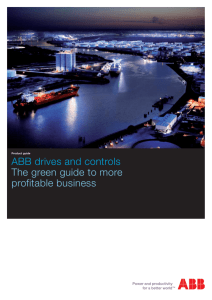 ABB drives and controls The green guide to more profitable business