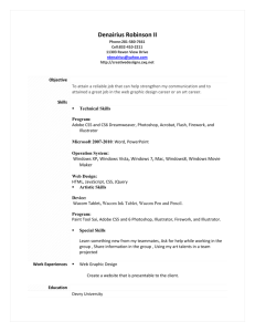 Functional resume - Denairius Robinson II Concept Portfilio