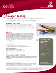 Halogen-Free Materials and Products