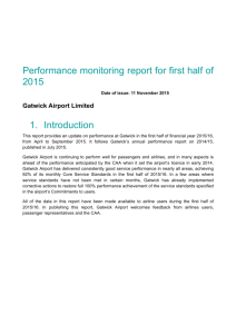 Performance monitoring report for first half of 2015