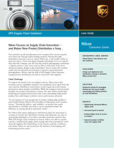 Nikon Focuses on Supply Chain Innovation