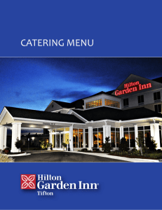 catering menu - Hilton Garden Inn