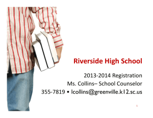 Riverside High School - Greenville County School District