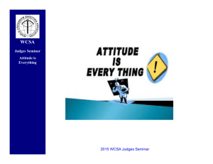 Attitude - World Crossbow Shooting Association Inc