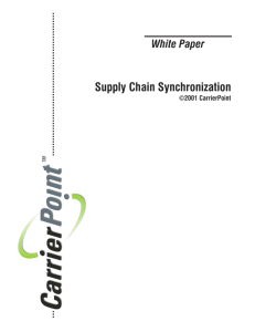Supply Chain Synchronization