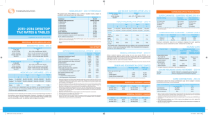 2013–2014 desktop tax rates & tables