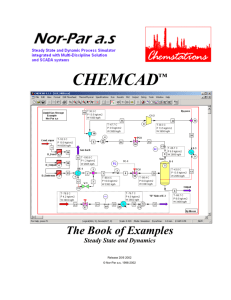 CHEMCAD Book of Examples - Steady State and - Nor