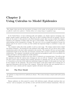 Chapter 2 Using Calculus to Model Epidemics