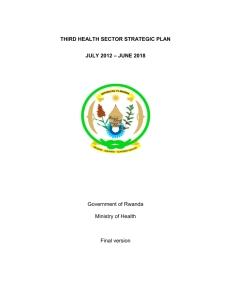 third health sector strategic plan