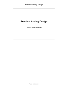 Practical Analog Design