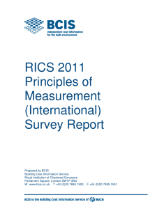 RICS 2011 Principles of Measurement (International - qs