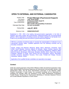 open to internal and external candidates