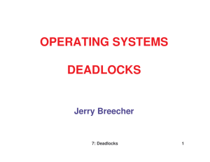 OPERATING SYSTEMS DEADLOCKS