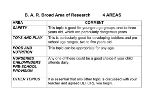 B. A. R. Broad Area of Research 4 AREAS