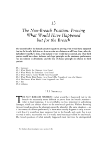 13 The Non-Breach Position: Proving What Would