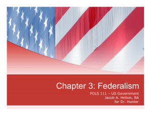 Chapter 3: Federalism