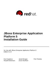 JBoss Enterprise Application Platform 5 Installation Guide