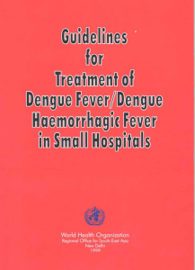 Guidelines for the treatment of dengue fever and DHF in