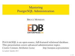 Mastering PostgreSQL Administration