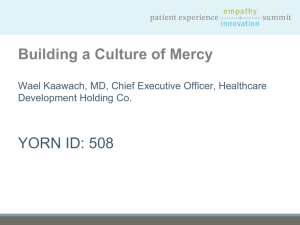 Building a Culture of Mercy YORN ID: 508