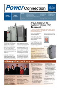 Argus Responds to Customer Needs With Tempest
