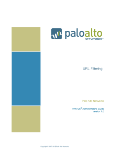 URL Filtering - Palo Alto Networks