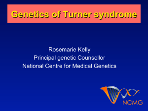 Genetics of Turner syndrome
