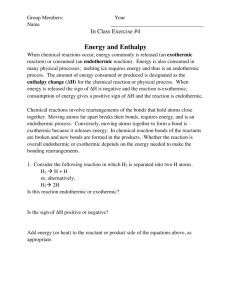 4 Energy and Enthalpy