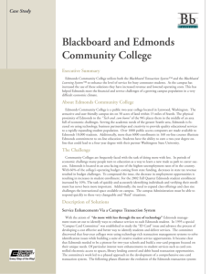 Blackboard and Edmonds Community College