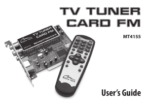tv tuner card fm - Media-Tech
