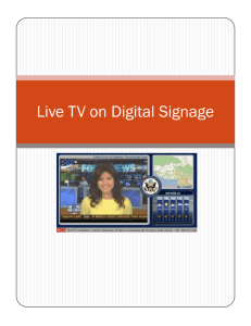 Live TV on Digital Signage