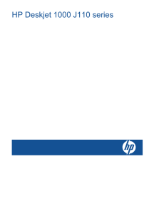 HP Deskjet 1000 J110 series - Hewlett
