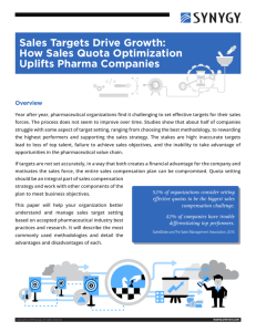 Sales Targets Drive Growth: How Sales Quota Optimization