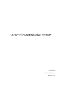 A Study of Nanomechanical Memory