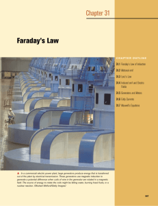 Faraday's Law Chapter 31