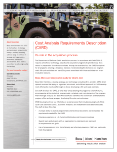 Cost Analysis Requirements Description