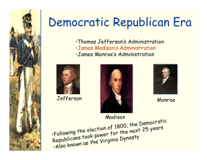 Democratic Republican Era
