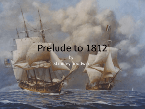 prelude to the war of 1812