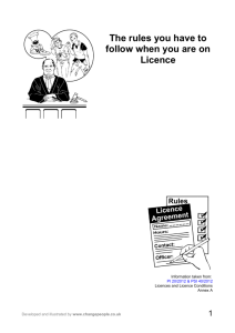 Licence Rules 2013