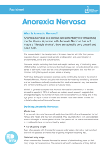 Anorexia Nervosa - National Eating Disorders Collaboration