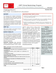 Challenge M123-5 CMPT Clinical Bacteriology Program