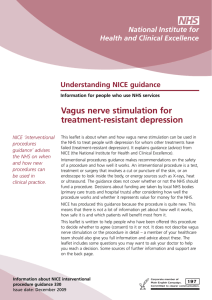 Vagus nerve stimulation for treatment