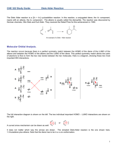 CHE 322 Study Guide Diels Alder Reaction - drozell