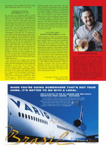 'Know your Composers' continued + Advertisement: Varig