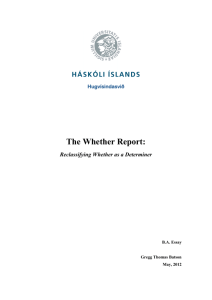 The Whether Report