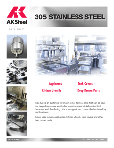 305 stainless steel