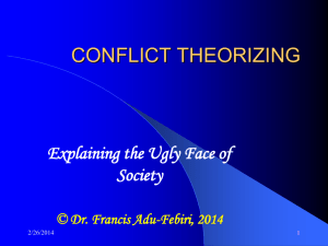 classical conflict theorizing