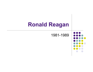 Ronald Reagan Presentation P5. ppt